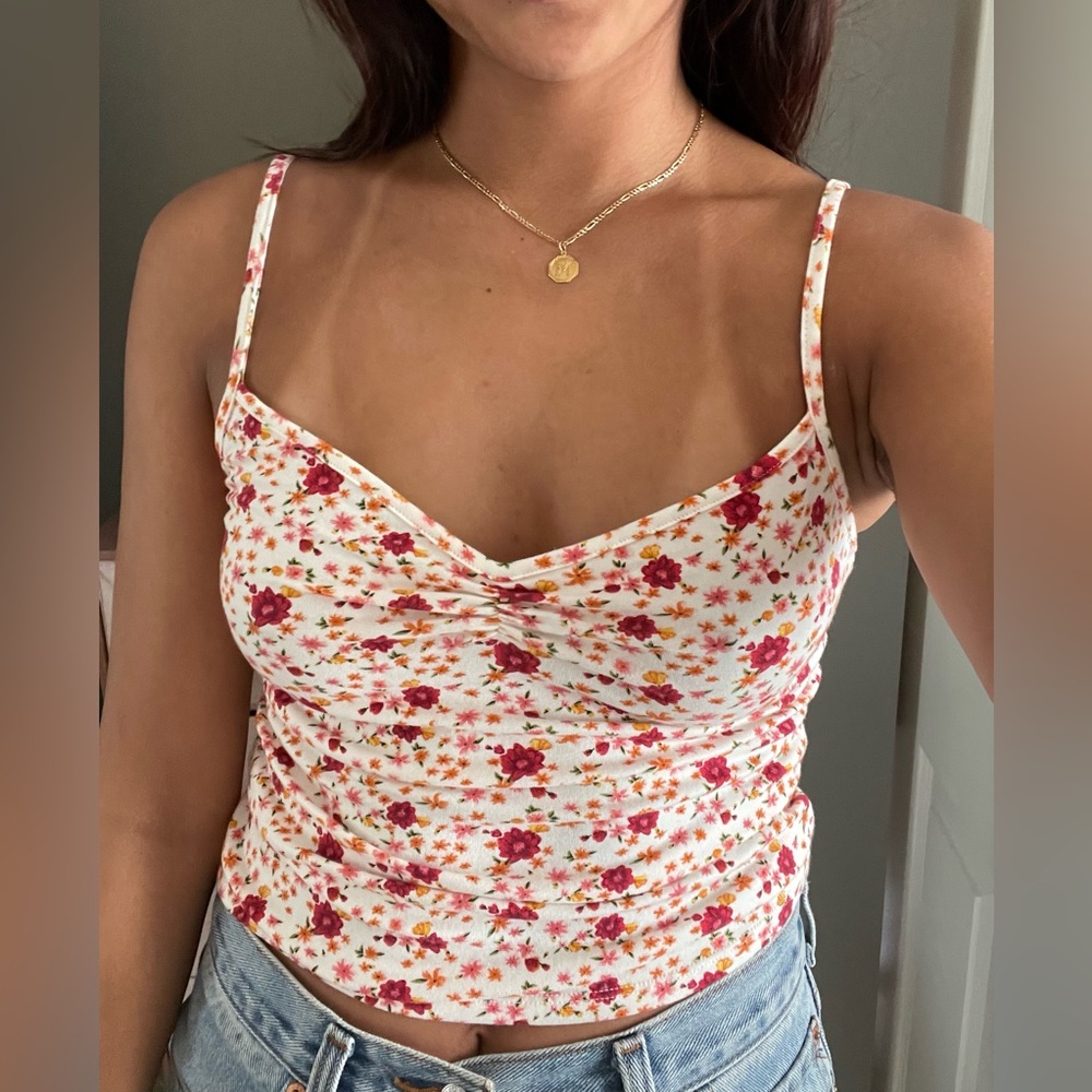 floral tank top